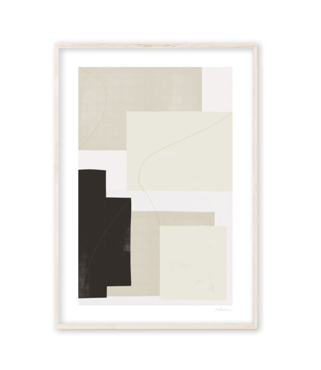 En Pièces 1 - Original abstract fine art prints for modern home decor - Studio Ninon